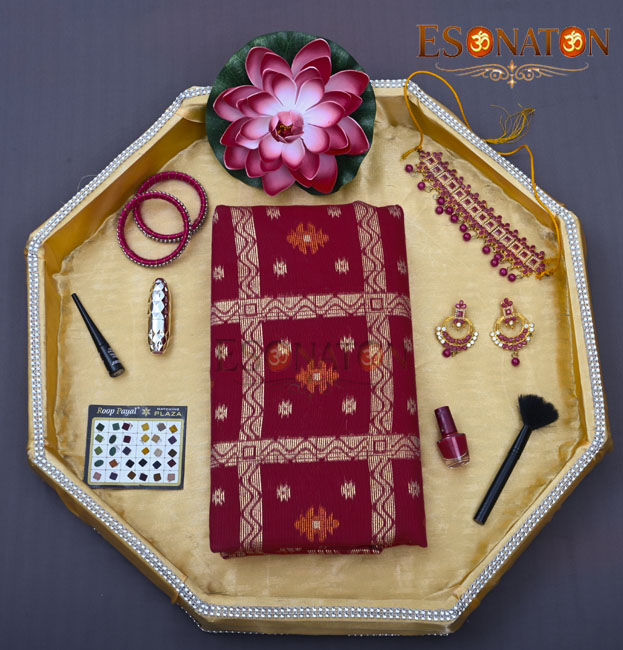হাফ সিল্ক জড়ি জামদানী